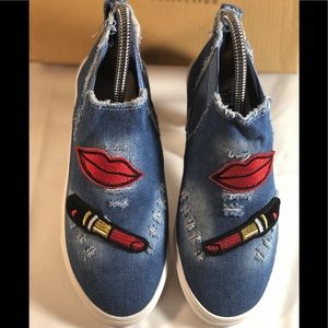 Via Pinky Collection hightop Slip-On Sneakers.